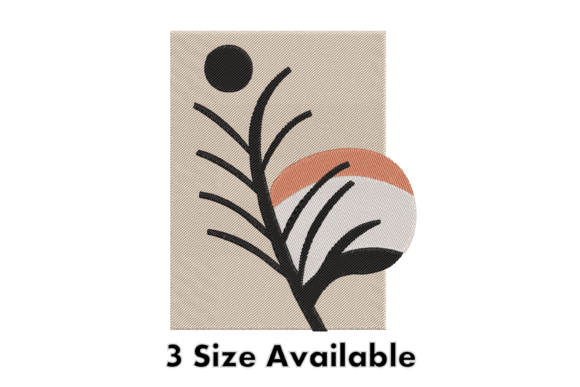Abstract Minimal Leaf Embroidery Review