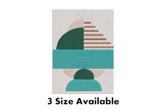 Abstract Shape Embroidery Design File for Holiday Projects