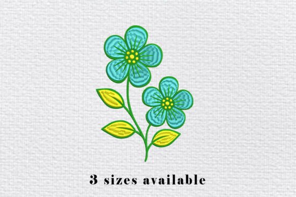 Blue Flower Embroidery Design Review