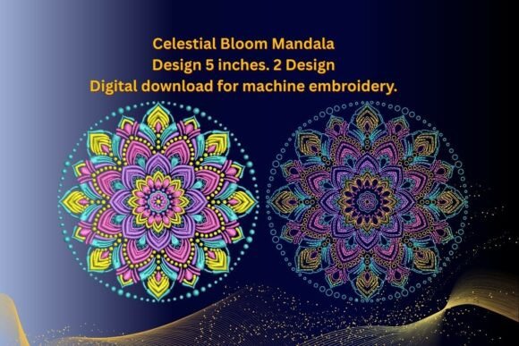 Celestial Bloom Mandala Embroidery
