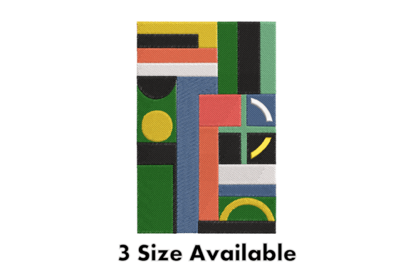 Colorful Abstract Geometry Embroidery Review