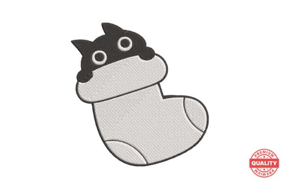 Cute Cat in Stocking Embroidery Review