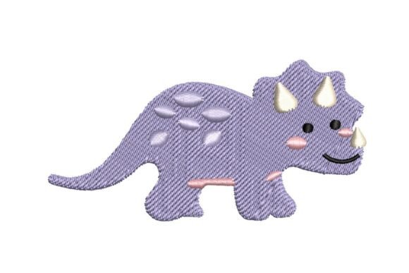 Cute Triceratops Embroidery Review