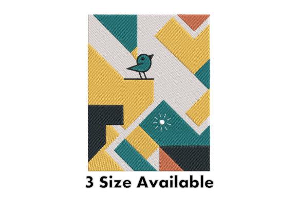 Geometric Bird Embroidery Pattern Review