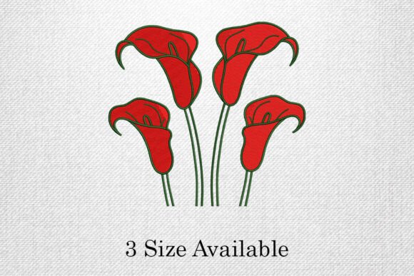 Red Calla Lily Embroidery Design File Review